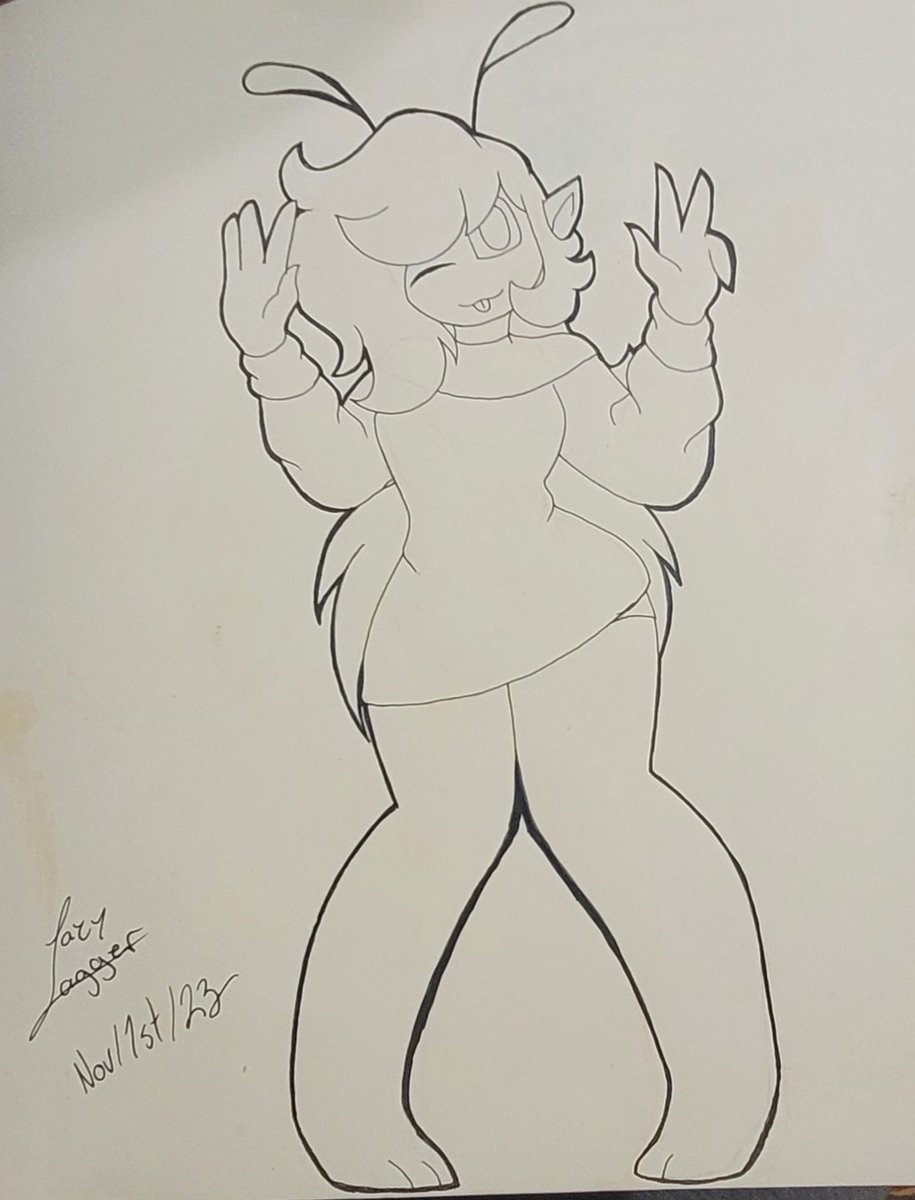 lazy_lagger's tweet image. This was gonna be a Halloween post but I forgot so...happy 1st of November 😆😆 (my Alien oc Lestari)
#penandpaperart #traditionalart #art #AlienOc #artist