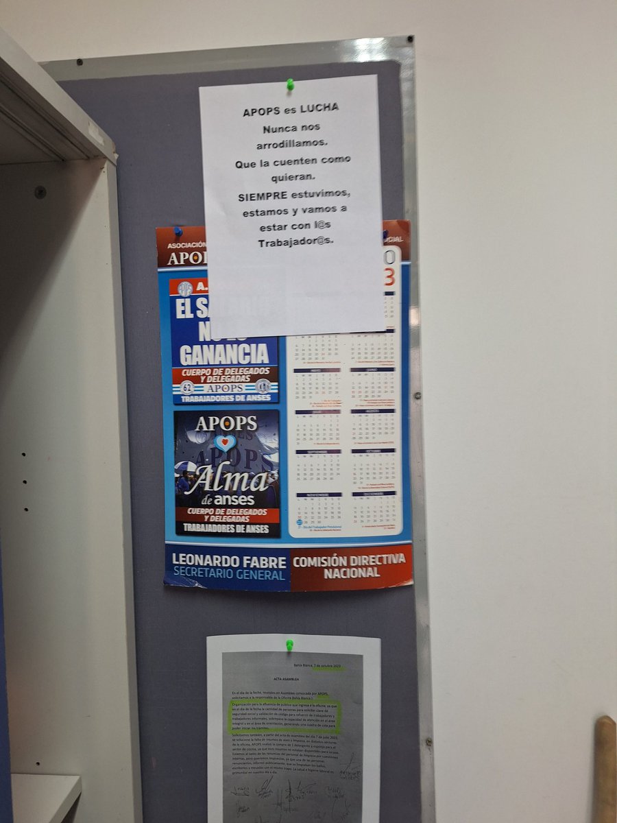 macasol87's tweet image. Los hechos están demostrados con nuestra historia, somos el gremio específico de la ANSES, nunca doblegados ni de rodillas, contála como quieras. APOPS es LUCHA, es BANDERA y es de L@s Trabajador@s. 🇦🇷💪🏽#APOPS💪🏽🇦🇷
#BahiaBlanca