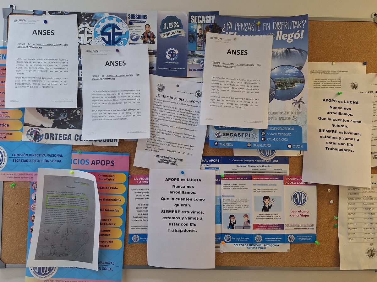 macasol87's tweet image. Los hechos están demostrados con nuestra historia, somos el gremio específico de la ANSES, nunca doblegados ni de rodillas, contála como quieras. APOPS es LUCHA, es BANDERA y es de L@s Trabajador@s. 🇦🇷💪🏽#APOPS💪🏽🇦🇷
#BahiaBlanca