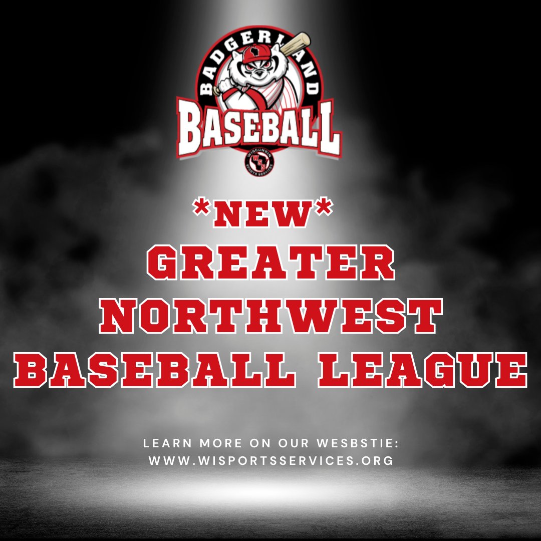 The Badgerland Summer Baseball Leagues are coming to northern Wisconsin!
This will be offered in the northwest region of Wisconsin for ages 9U-15U.
The season kicks off in April and will feature a 12-14 game season finishing with an All-Star game in July!
wisportsservices.org/badgerland-bas…