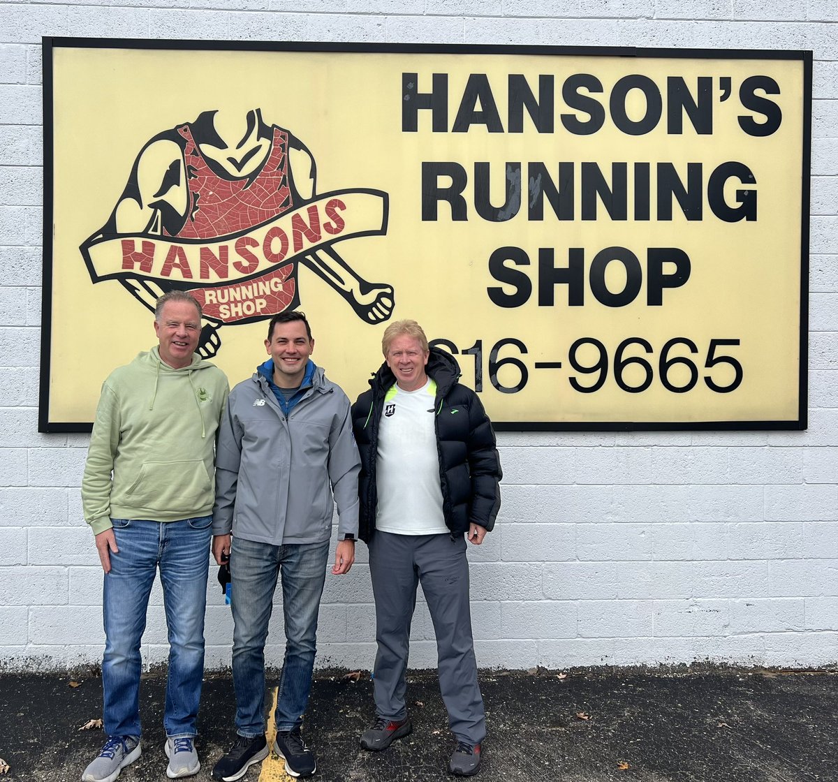 Had a great time today with Keith and Kevin Hanson <a href="/hansonsrun/">hansonsrun</a>. Tremendous advocates for our sport and have done so much in our Detroit community to coach, train and support running. Thank you for supporting <a href="/FreepMarathon/">Detroit Free Press Marathon</a> for so many years!