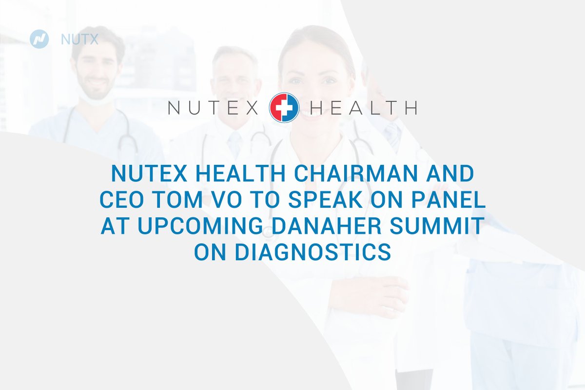 We're excited to share that Nutex CEO, Dr. Tom Vo will be a panelist speaker at the Danaher Summit on Diagnostics: Insights to Impact on November 7, in Washington, D.C.
hubs.ly/Q027qwG20