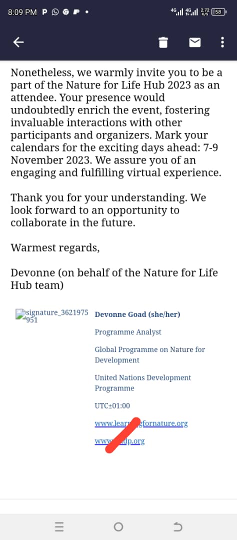 For this nature for life hub 2023;
as @MillionTrees_Ug submitted a proposal on 'involving local people in actions against climate change through conservation forestry, agroforestry & urban Forestry programs'

The chance to attend was given

Cc: Davonne Goad @steph_ulivieri @UNEP