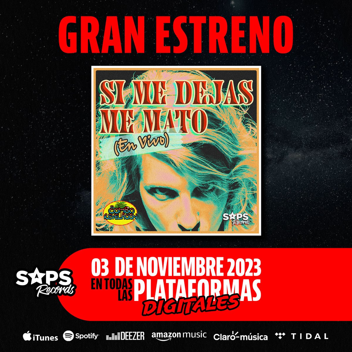 ¡Estamos por estrenar una versión en vivo de "Si Me Dejas Me Mato"!
onerpm.link/413484717621