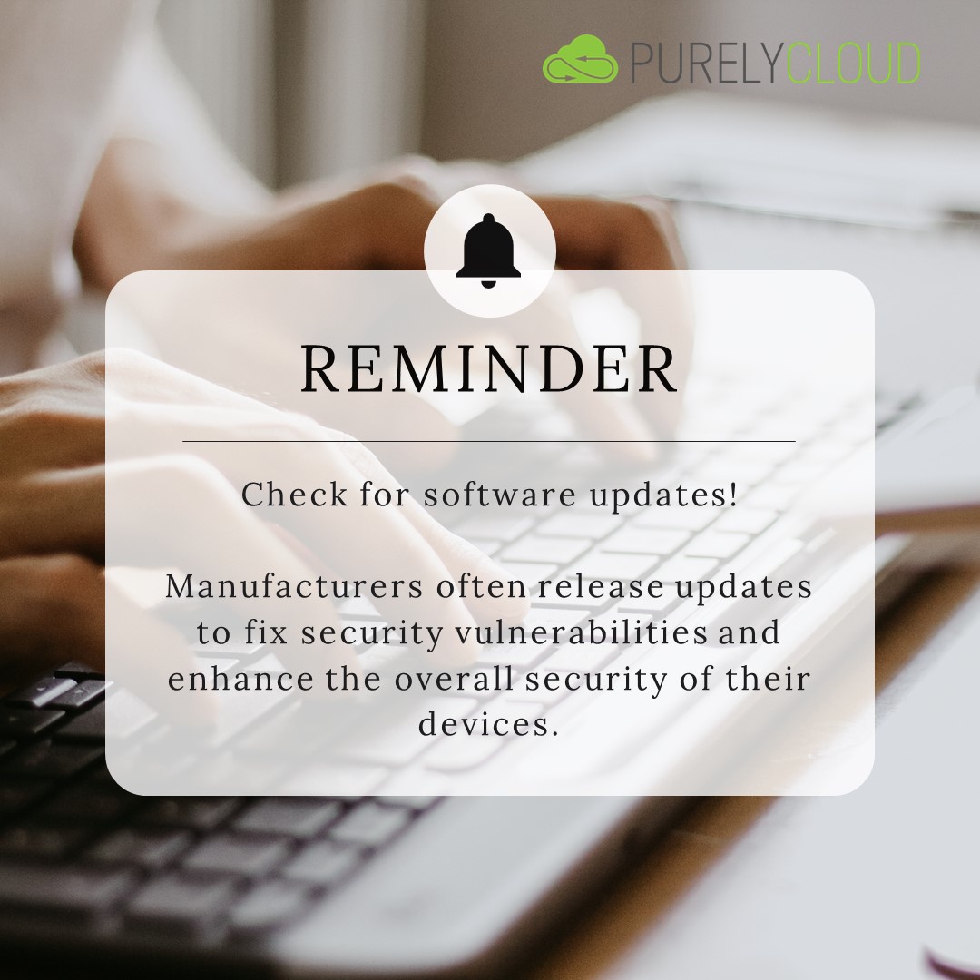 PurelyCloud's tweet photo. 🚨Don't delay, update today! 🚨

It's easy to overlook, but checking for software updates is a crucial step in safeguarding your information. 

💻 Email us! sales@purelycloud.com

#SoftwareUpdates #CyberSecurity #StayProtected #Purelycloud #cloudsystem https://t.co/2bnWKfTGOm