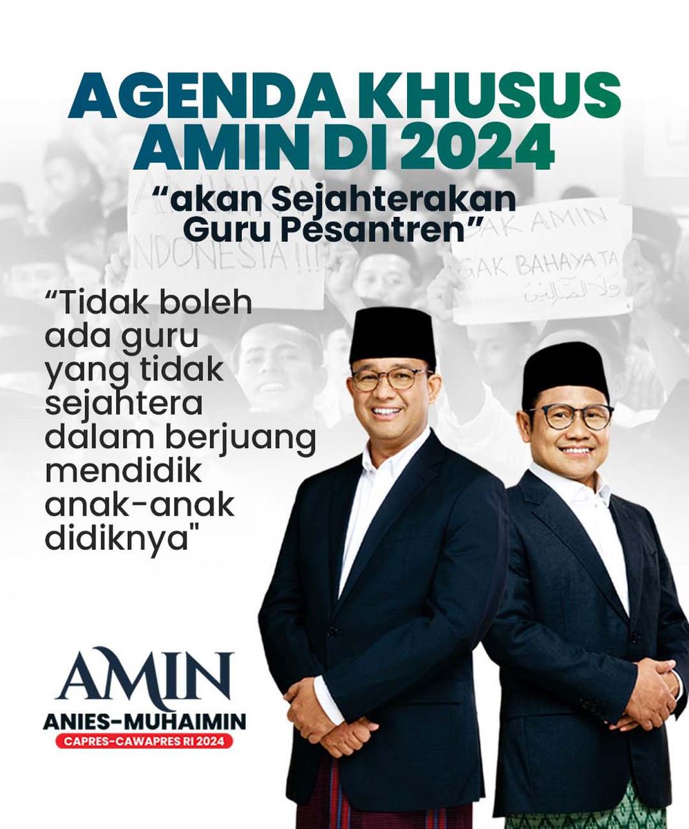 AhmedDuduk's tweet photo. Kesejahteraan Wajib Diperjuangkan
PEMIMPIN ADIL MAKMUR SANTRI
#AminSuaraPesantren
#AniesMuhaimin2024
#JangkarDesaGresik
@cakimiNOW
@DPP_PKB https://t.co/6keSnanA2r