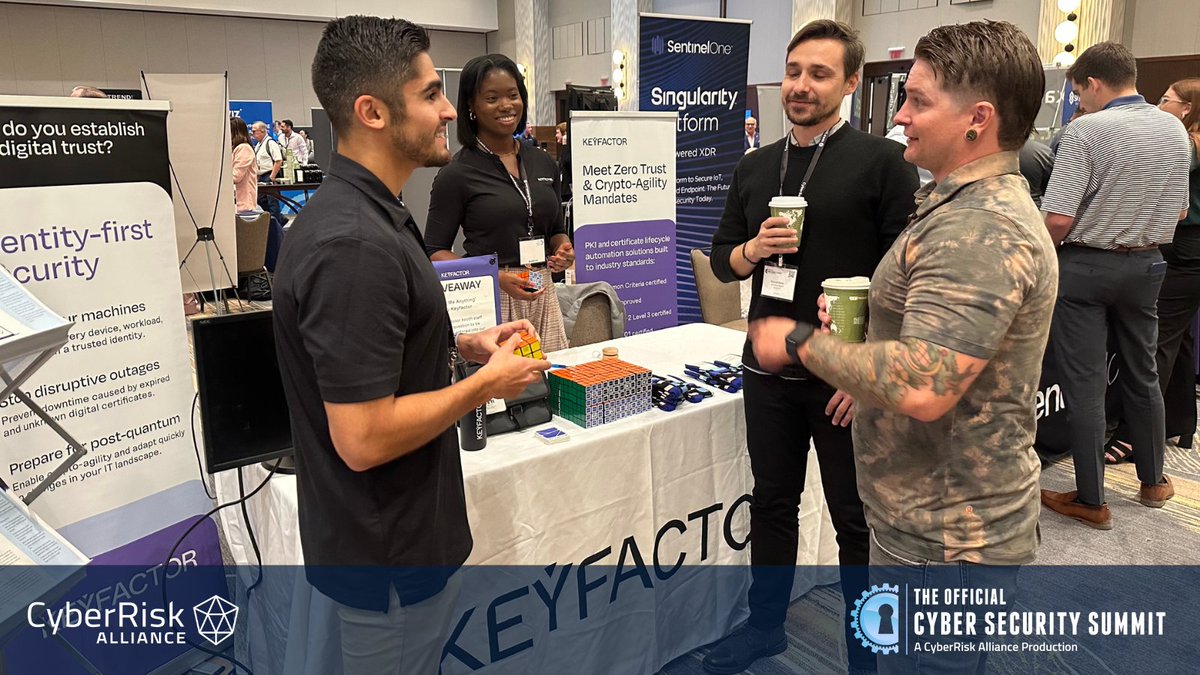 CyberSummitUSA's tweet image. At today&apos;s 5th Annual Scottsdale #OfficialCyberSecurity Summit, leading providers of #CyberSolutions like @tenfoldsecurity, @Keyfactor, @SentinelOne &amp;amp; more help business execs learn how to fortify their companies against cybercrime.

#BusinessProtection #CSSScottsdale #CRAEvents