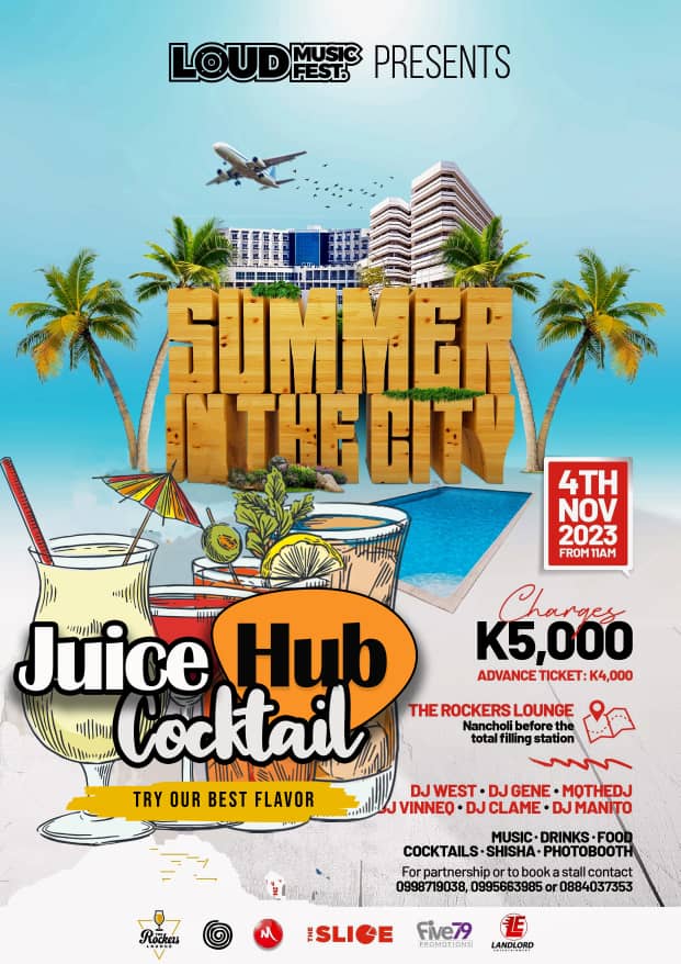 BLANTYRE 🔥 KONZEKANI🔥🔥🔥

#SUMMERINTHECITY
LOUD MUSIC FEST 🔥 🔥
📍4th November
This weekend khaa
#SummerInTheCity
#LoudMusicFest