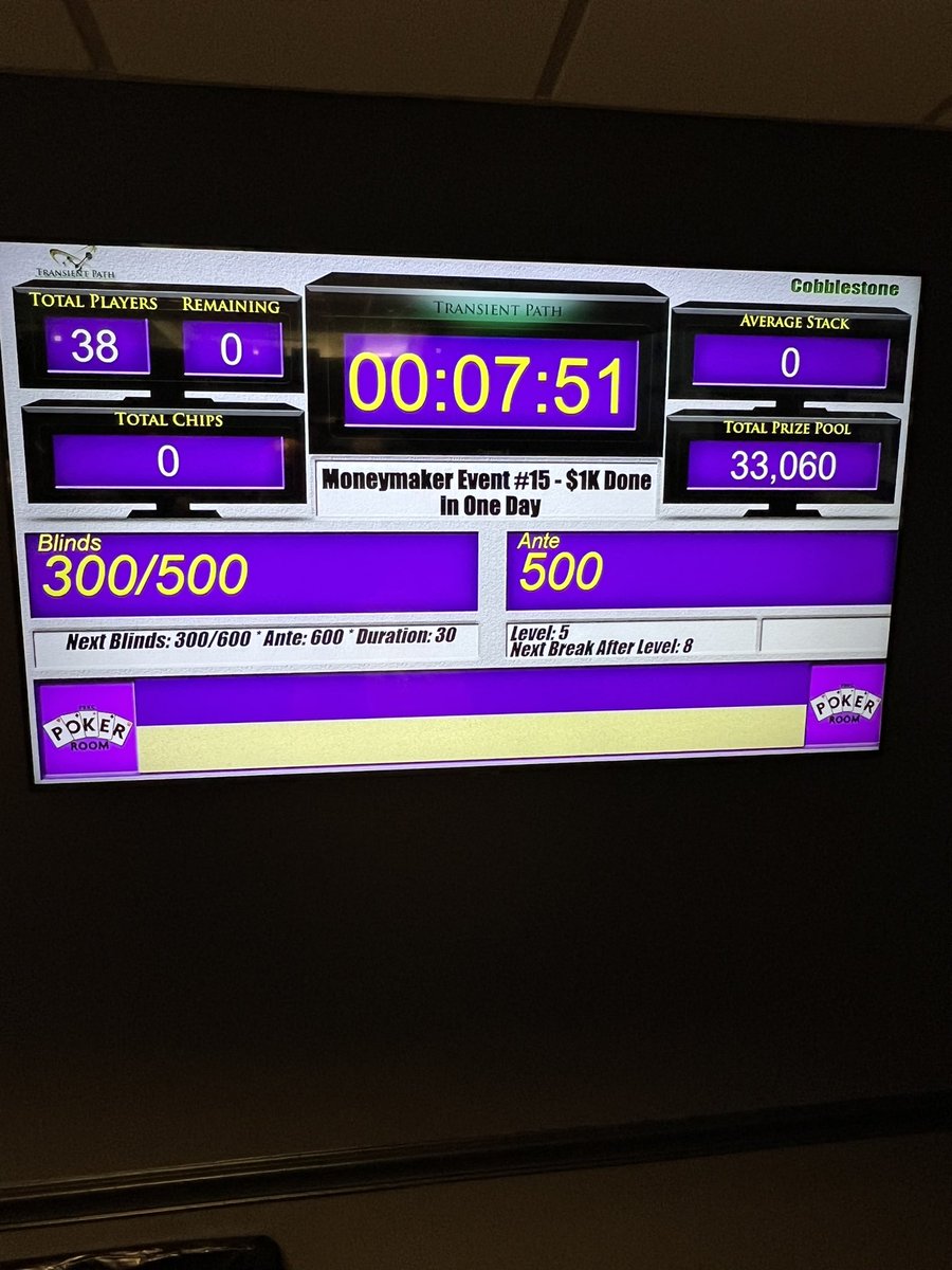 MoneymakerTour's tweet photo. 🚨 Less than 2 hours remain in late registration for the $1K Done in One Day @PBKennelClub! Currently 38 entries and 20 short of the needed amount for the guarantee! #ValueAlert 🚨 https://t.co/bKPgthktGd