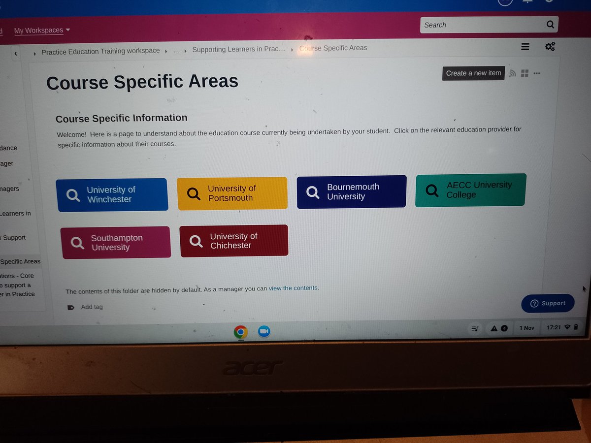 Sneak peek at our FutureNHS Practice Education & Training workspace...The physio pilot goes live next week. THIS is what co production looks like ! All educators have a single point of access for 6 institutions.