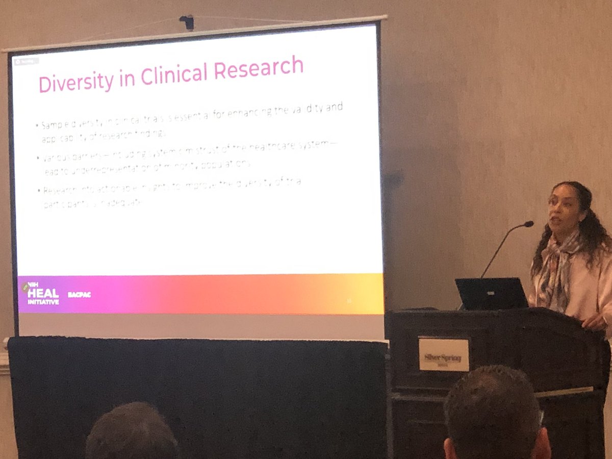 BrennanSpiegel's tweet photo. Today our #CedarsSinai #VR research team is at @NIH to present our latest research updates using VR for pain. @Drbraingirl now presenting techniques we used to improve diversity in our study. Our back pain study is now done with full recruitment (N=385). Will analyze data next! https://t.co/3WRedU43XL