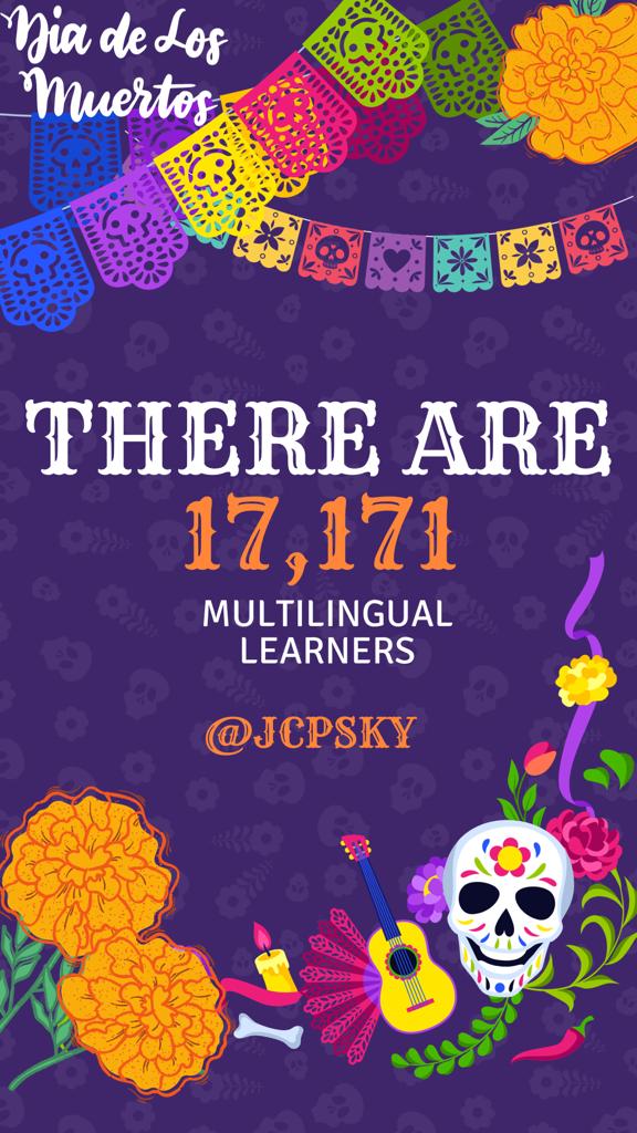 JCPSlatino's tweet photo. Breaking News from the #OMLDataDesk
1️⃣7️⃣.8️⃣ % of @JCPSKY total population are Multilingual Learners. 
#LearningAndGrowing 
#WeAreJCPS https://t.co/3JJ2LurcDG