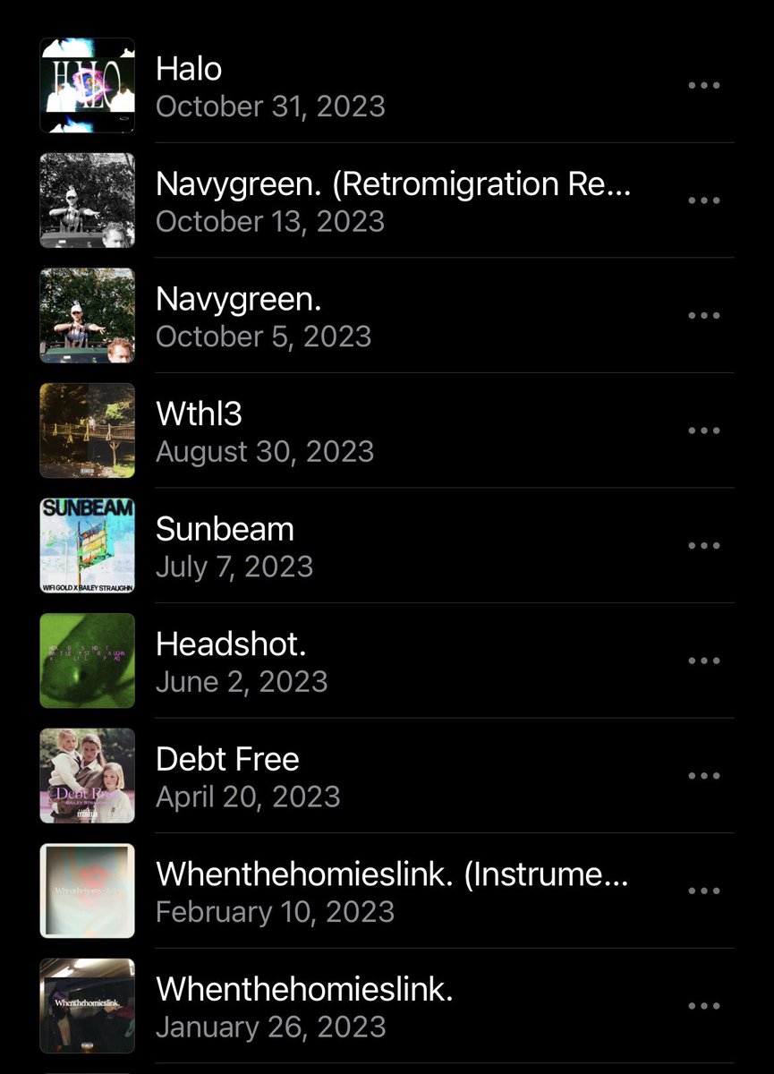 BaileyStraughn3's tweet photo. The goal this year was to build up the catalogue and I’m really proud of what I did in the last 9 months. Shoutout everybody that played a part I can’t thank y’all enough 🫂 HALO out now #WTHL https://t.co/0JECbSHSNV