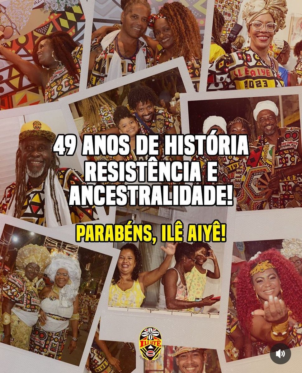 LavigneMagno's tweet photo. "49 anos do Mais Belo dos Belos"
Viva ao Ilê Ayê, patrimônio do povo brasileiro, imprescindível na luta antirrascista.
Meu coração está no aniversário do Ilê.
#IlêAye #Negroelindo #mnu #unegro #lutaantirrascista #racistasnaopassarao #bahia #Cultura https://t.co/2kLBFj8zAs