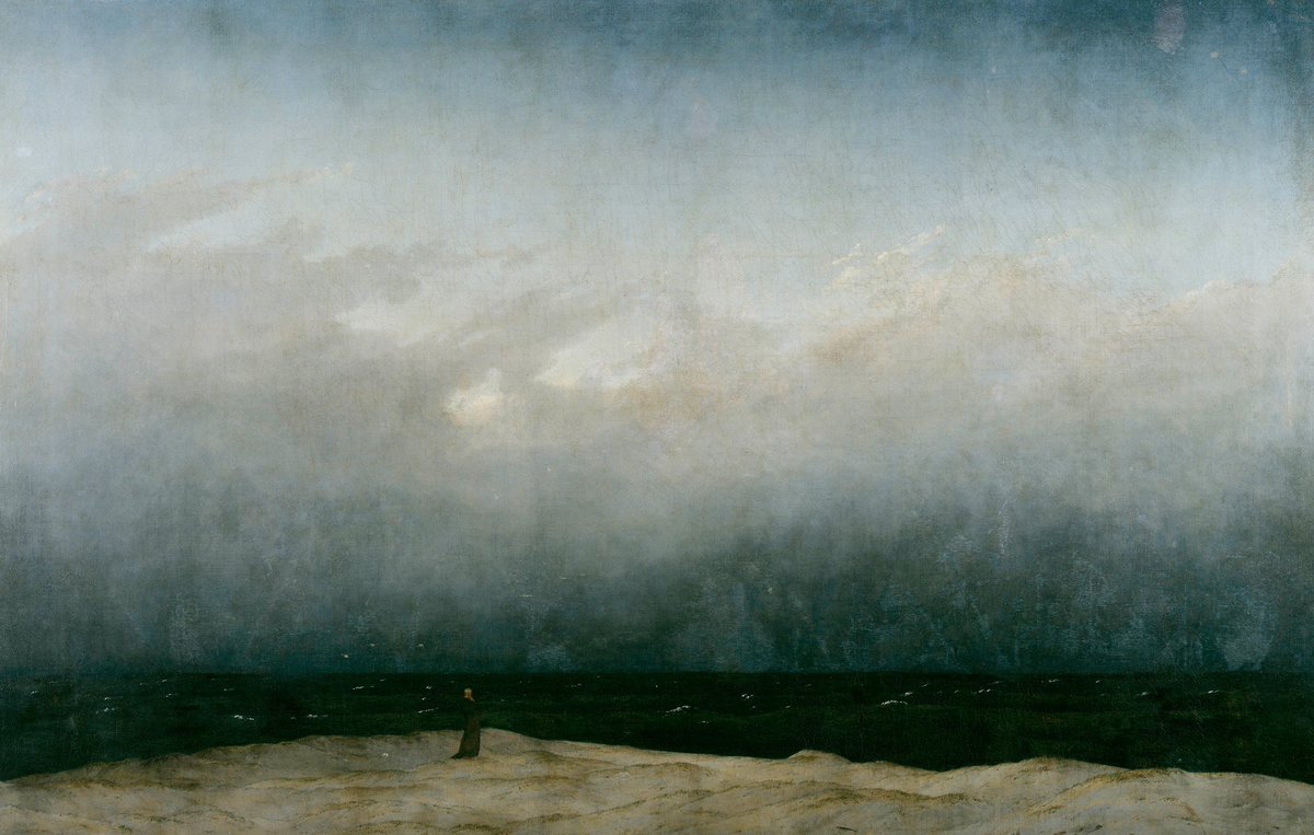 The Monk by the Sea. Caspar David Friedrich.