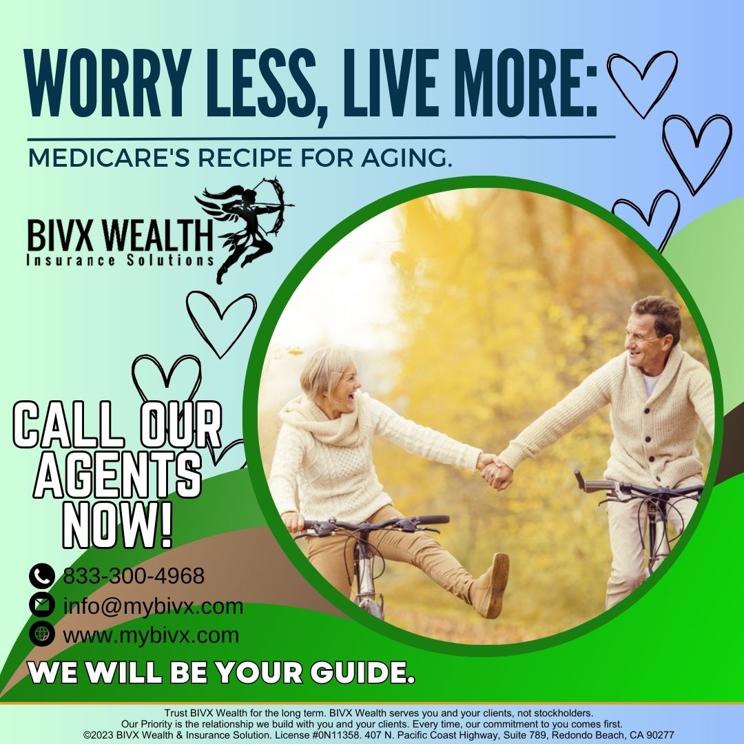 Choose Medicare, Worry Less, and Embrace Life to the Fullest!
Call our Agents Now!

#BIVX #LiveMoreWithMedicare #ChooseMedicare