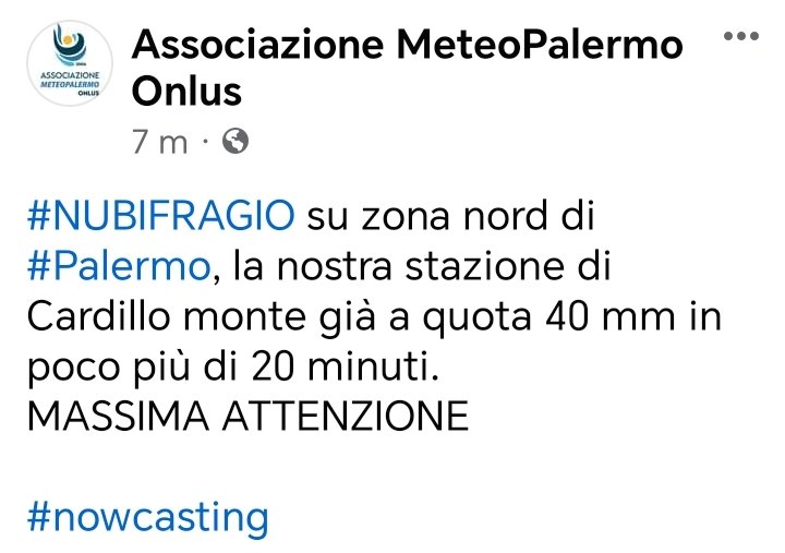 ciancianella's tweet photo. #Accura
#nubifragio
#Palermo https://t.co/iZZV1hU5U5