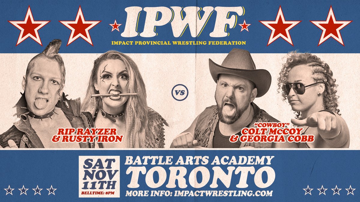 IamGeorgeIceman's tweet photo. BREAKING NEWS
The very first match confirmed for IPWF TV Taping 🇨🇦
Saturday Nov 11 @BattleArtsMMA  so get your tickets

https://t.co/XBJHYrmyDd https://t.co/3aaMKgSPIX