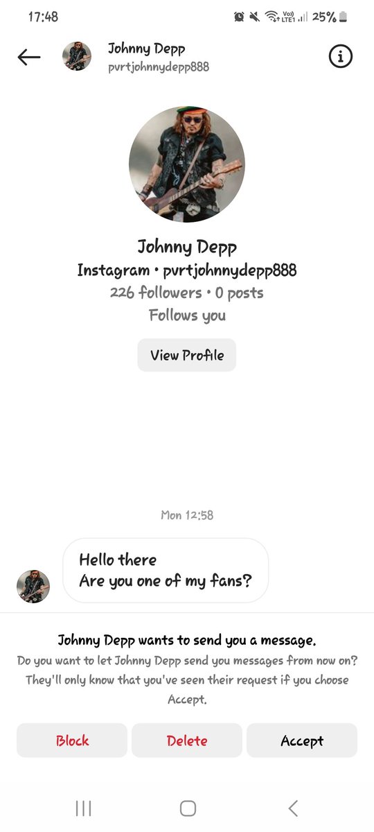 I mean it must really be him, it's his picture 😂😂 

#johnnydepp