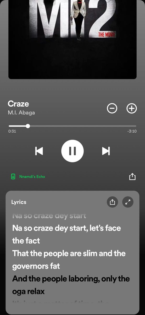 _obenty411's tweet photo. This song says it all respect to @mi_Abaga #craze #mi2 #government https://t.co/qFJ4ppx7FM