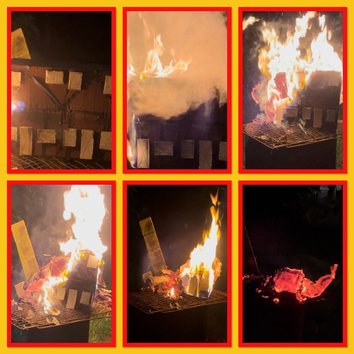 katlwheatley's tweet image. @ourladyoflourd1 E in Y2 has made a ‘Great Fire of London’ house for his #OLOLDT #OLOLHomeworkChallenge. In what has become a W family tradition- we watched the house burn too!