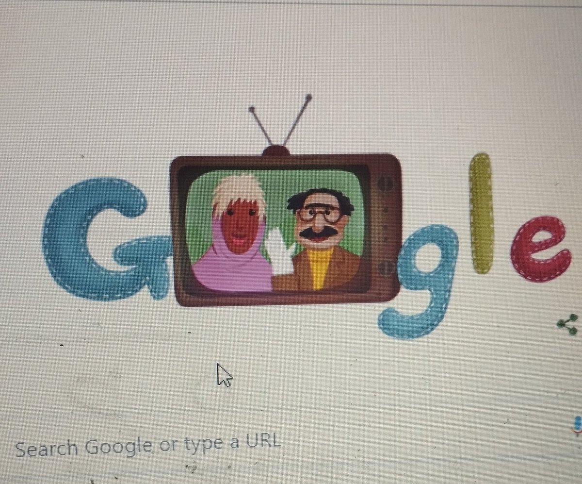 Today's Google Doodle reminds me of the golden era of PTV @WorldPTV. Uncle Sargam and Massi Musebatay iconic characters created by Farooq Qaiser. #creativity #nostalgia The content we created once.