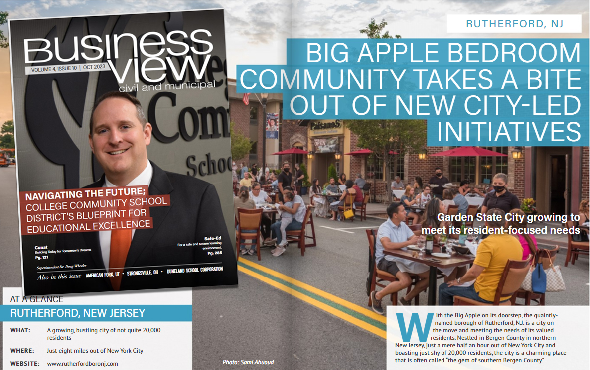 Rutherford07070's tweet photo. Rutherford is on the map once again! On behalf of Mayor Nunziato, the Borough is honored to have been selected as a municipality to watch in the October edition of Business View Civil &amp; Municipal Magazine.
Read all about it here:
https://t.co/HiTY4Xx4WQ https://t.co/d8OGlcnnY3