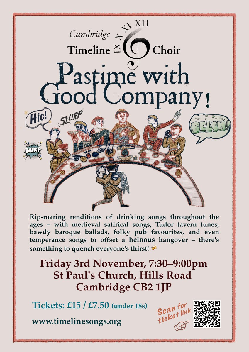 Drinking songs in a church?! Why yes! This Friday in Cambridge! 🍻 eventbrite.co.uk/e/pastime-with…