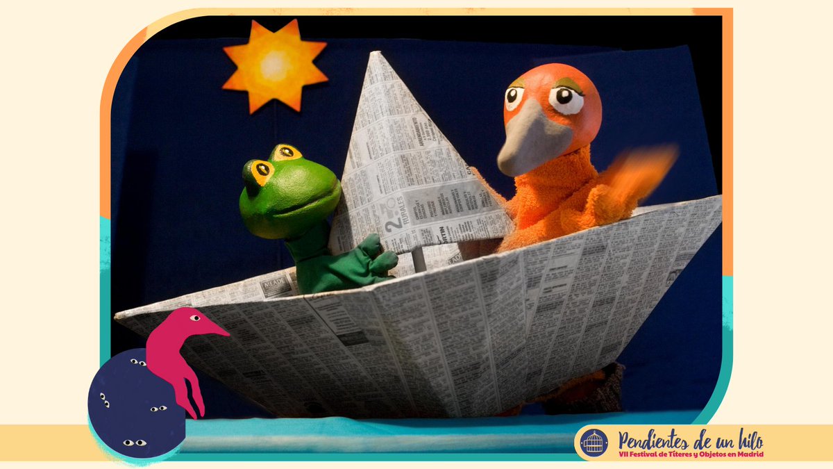 Sapete🐸 y Pajarita🐦 están en peligro⚡, solo podrán salvarse si aprenden a mirarse👁️. Un espectáculo de La Canela Teatro
📅 5 nov.⌚ 12:00 📍CC José Luis López Vázquez
🎟️ Gratuito🎭Público familiar