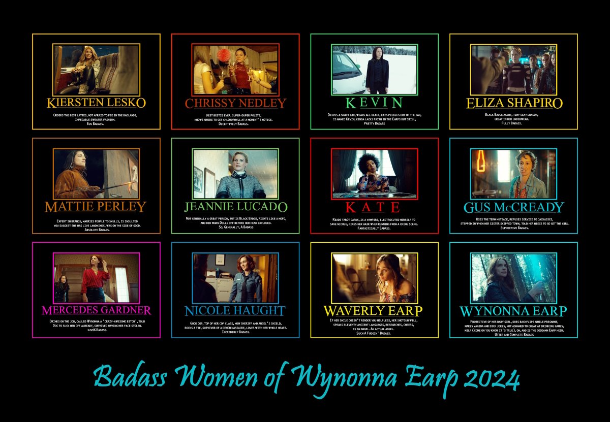 nedleysoffice's tweet photo. So, I'm taking the plunge again:  #WynonnaEarp Calendars for #NoKidHungry!

This year I'm doing the regular customizable #EarpivationalPosters calendar and ALSO adding in a "Nicole as Cats" &amp; a "Badass Women of Wynonna Earp" calendar! 

Details here: https://t.co/LPp9tzuA60 https://t.co/HTwg0NAgBv