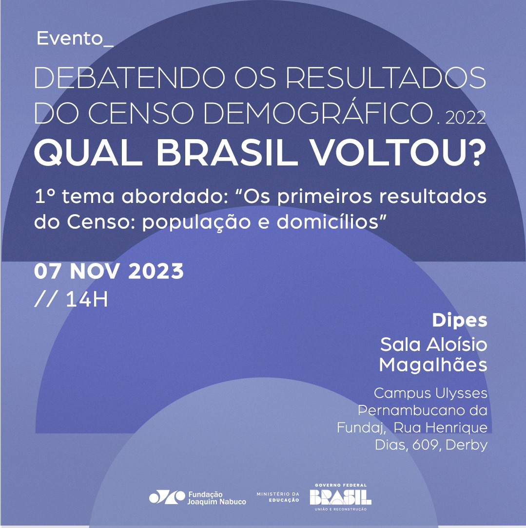 Docentes do <a href="/ppgdem/">Demografia UFRN</a> participam de evento para debater os resultados do Censo 2022 promovido pela <a href="/FundajOficial/">Fundação Joaquim Nabuco</a>. A mesa ocorrerá no dia 7 de novembro, a partir das 14h e debatem o tema central “Qual Brasil voltou?”.
gov.br/fundaj/pt-br/c…