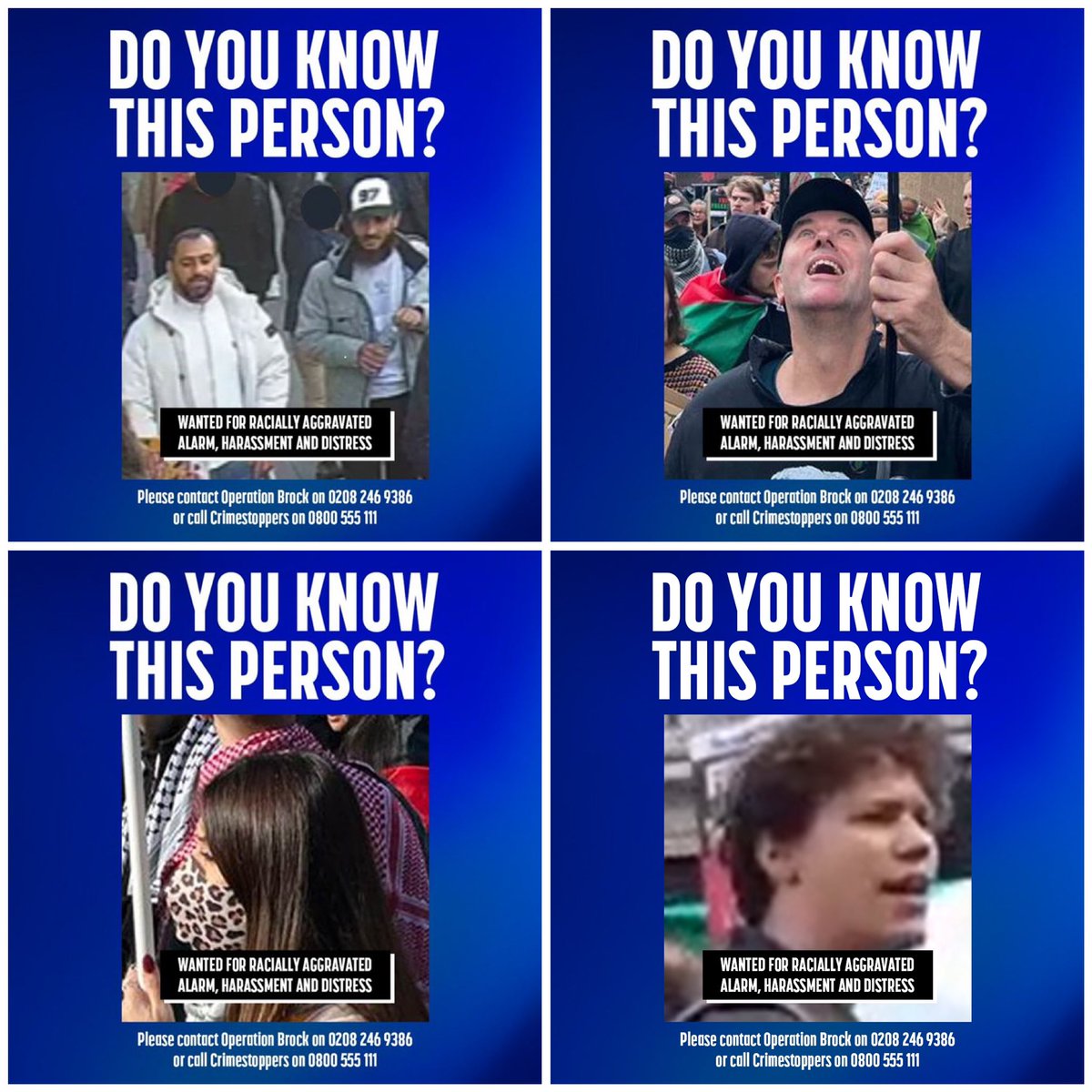 RachelRileyRR's tweet photo. The police successfully found and arrested the two women wearing images of paragliders on October 14th.

Now they need help arresting 10 more wanted for racially aggravated alarm, harassment and distress, and another for affray. 

Please share widely. https://t.co/pJjNs1cxCi