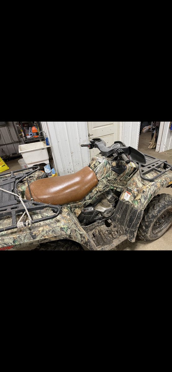 michaelbabey66's tweet photo. Had someone help themselves to a quad from our shop last night in the lumsden/bethune area. Can am Outlander 650 with a light brown seat pictured below. Retweets appreciated! https://t.co/9mYe4OtkBB