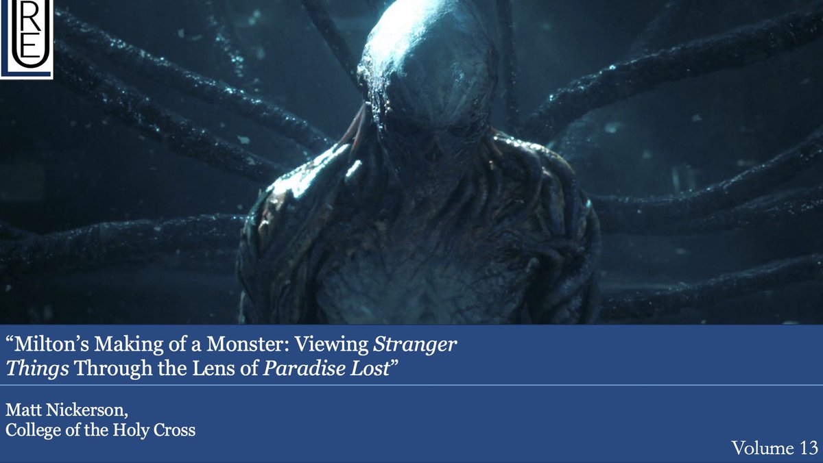 lurejournal's tweet image. Another preview in the upcoming  Volume 13 of LURe Journal.📘✨

Matt Nickerson’s essay examines the similarities between Stranger Things and Paradise Lost.

Check out our Instagram (@lurejournal) for an excerpt of this text!👀 

#lurejournal #volume13 #articlepreview
