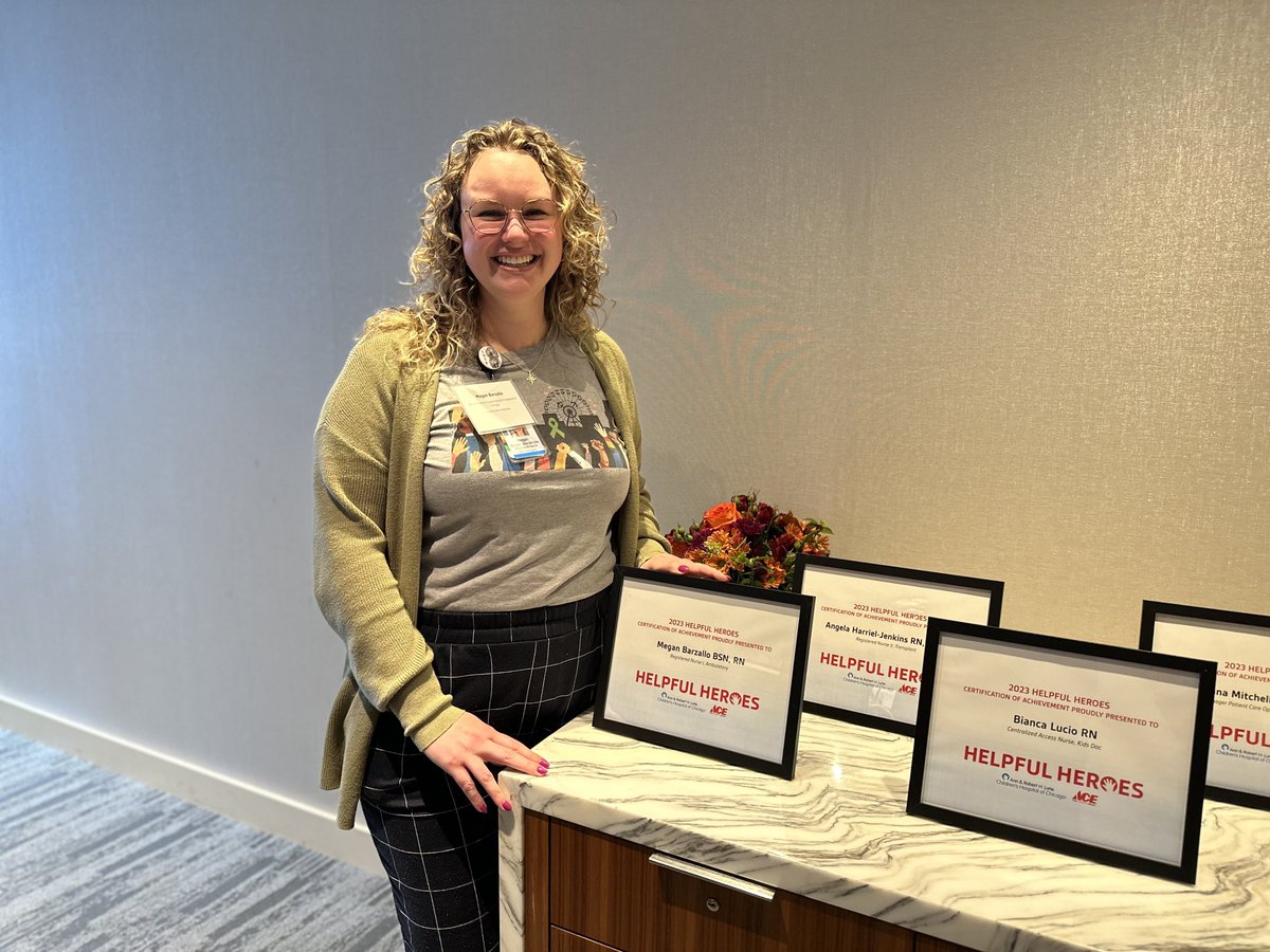 sandi_lam's tweet photo. Congratulations to #pediatric #neurosurgery @Lurieneurosurg nurse / program coordinator for #epilepsy & #neurovascular Megan Barzallo for the recognition of the @LurieChildrens @AceHardware #HelpfulHeroes award! Proud of this team. @NeurosurgeryNM https://t.co/MU3RWlGw67