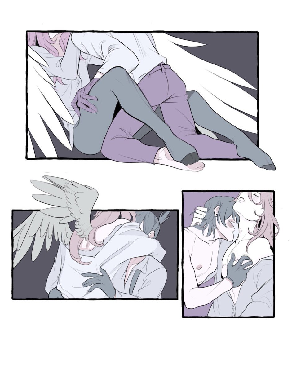 My participation for <a href="/AkiAngel_CSM/">Contract ❀ An AkiAngel Zine</a> nsfw part of the zine + additional sketches I did back then and finished later :3 

Leftovers sales are open so go grab your zine if you’re an AkiAngel enjoyer !