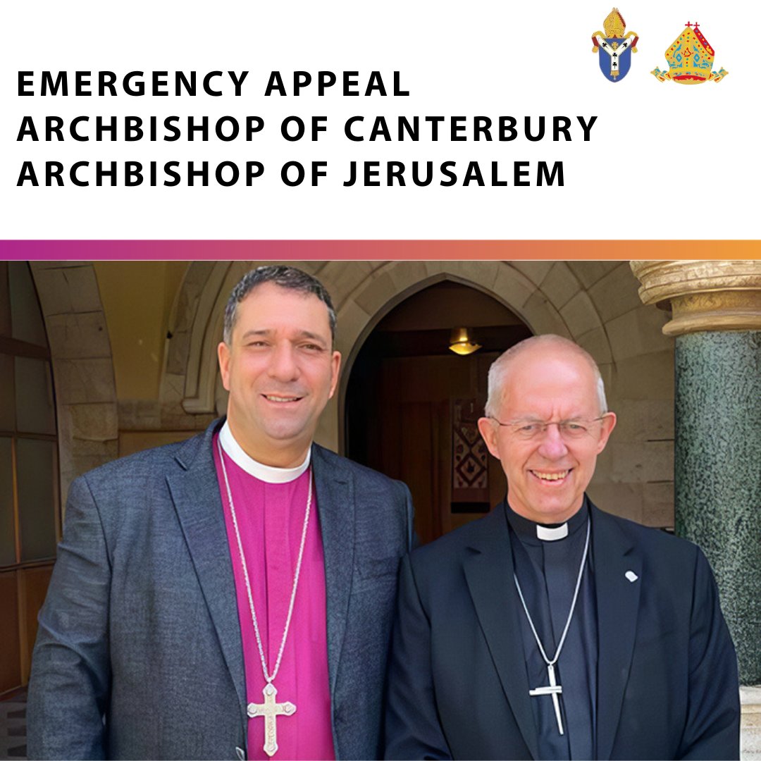 Diocese of Ottawa (@ottawaanglican) on Twitter photo The Archbishop of Canterbury <a href="/JustinWelby/">Follow @OfficeofABC</a> & The Archbishop of Jerusalem <a href="/naoum1974/">Archbishop Hosam Naoum</a> launch an appeal for #prayers & donations for Anglican-run al-Ahli Arab Hospital & ministries in the #HolyLand. Read their Appeal letter here: bit.ly/45PEZwU The Archbishop of Canterbury <a href="/JustinWelby/">Follow @OfficeofABC</a> & The Archbishop of Jerusalem <a href="/naoum1974/">Archbishop Hosam Naoum</a> launch an appeal for #prayers & donations for Anglican-run al-Ahli Arab Hospital & ministries in the #HolyLand. Read their Appeal letter here: bit.ly/45PEZwU