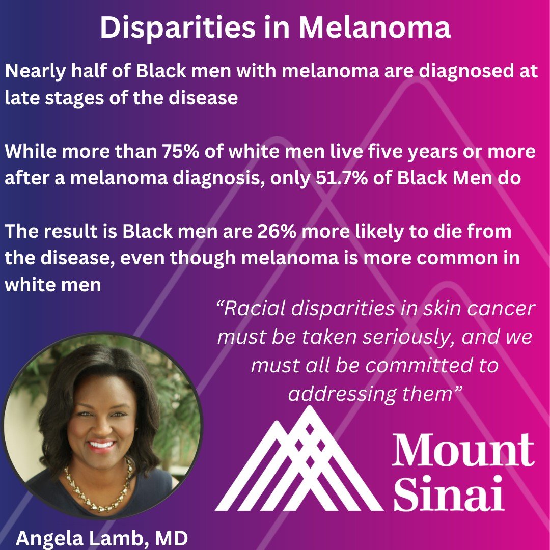 <a href="/AngelaLambMD/">Angela Lamb, MD</a> shares insights on the importance of recognizing the discrepancies in Melanoma diagnosis and treatment in communities of color 💡🏥✨

Article by <a href="/washingtonpost/">The Washington Post</a> : wapo.st/48PSaR7 📰👩‍⚕️