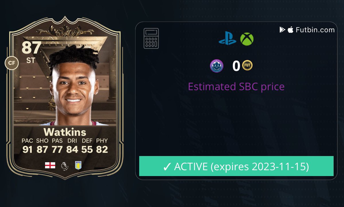 🚨 6pm content

• TOTW 7
• Watkins Centurions SBC
• Daily SBC

No new evos 😂😂😂