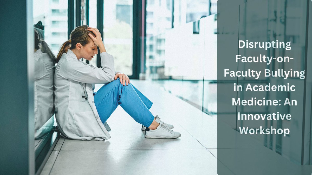 MedEdPORTAL's tweet photo. This @OhioStateMed @nationwidekids @DrexelMedicine @EmoryMedicine workshop provides institutions & their leaders with a holistic approach to confront faculty-on-faculty bullying, focusing on gender-based bullying. https://t.co/hk4vpFPI11 #MedEd #MEPFeature https://t.co/Vs3G1Byr5o