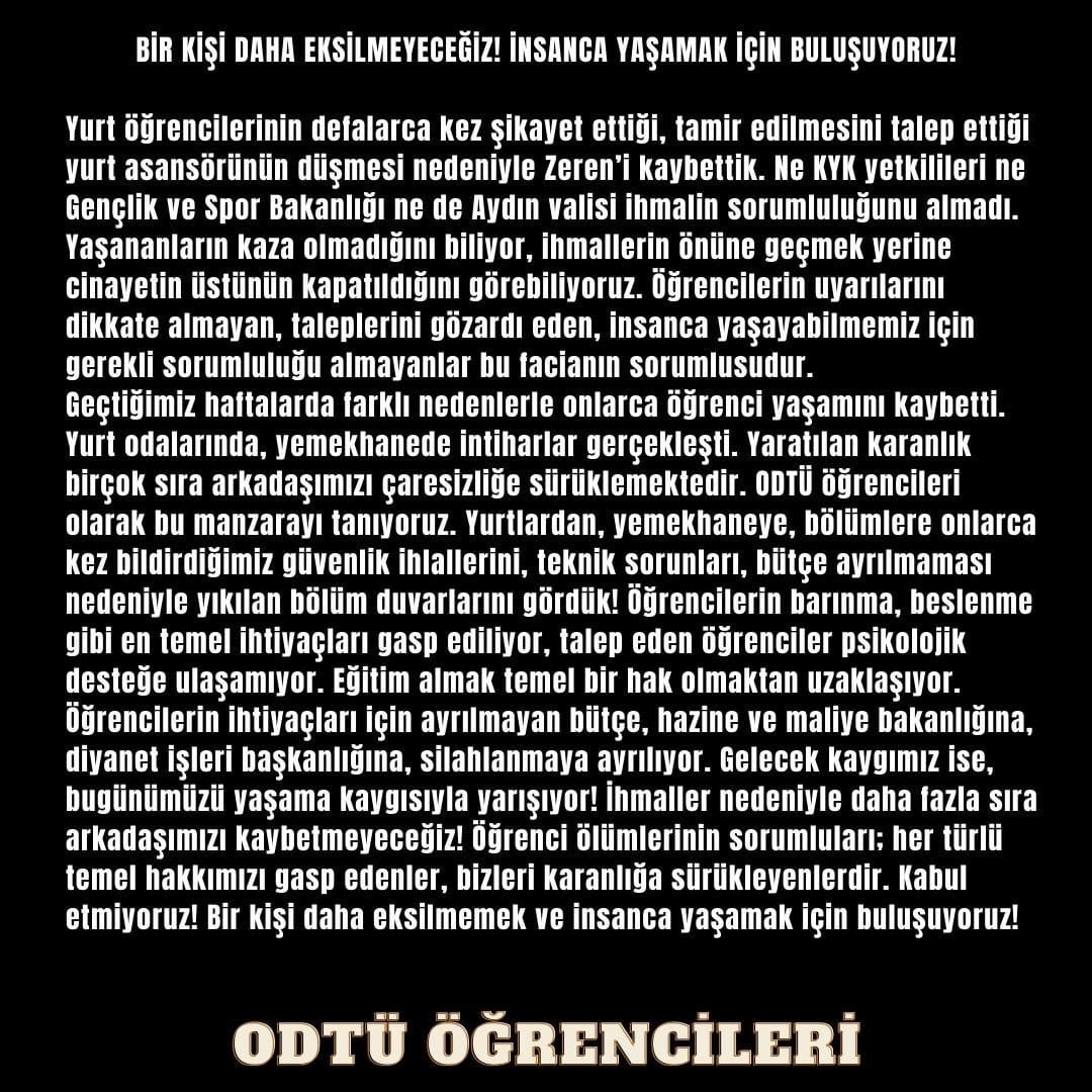 odtubiyogen's tweet photo. Öğrenciler olarak en temel haklarımıza bile ulaşamazken artık hayatlarımıza göz dikmenizi kabul etmiyoruz. 
Bir kişi daha eksilmeyeceğiz! 
#imzalaimzalat
#birkişidahaeksilmeyeceğiz
ODTÜ BİYOGEN olarak 2 Kasım’da saat 16.00’da Fizik Çimleri’nde olacağız. Ya siz @METUMathClub https://t.co/JtwzevGICQ
