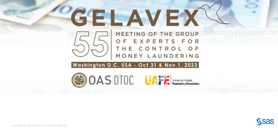 A great panel of experts speaking at GELAVEX55 including @ShaunBerry. GELAVEX is the main hemispheric forum on prevention & combating of #MoneyLaundering in the world! 
@UAF_RD SAS #OAS_DTOC #OAS #sasviya