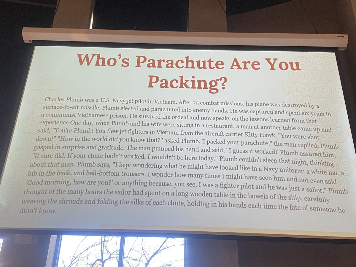 Thanks <a href="/gabedannenbring/">Gabe Dannenbring</a> for sharing your message with our members today. Ending with this story was a great way to wrap up an amazing learning expo at  <a href="/DWUteach/">DWU Education</a> ! #sdedchat #goteach #growyourown