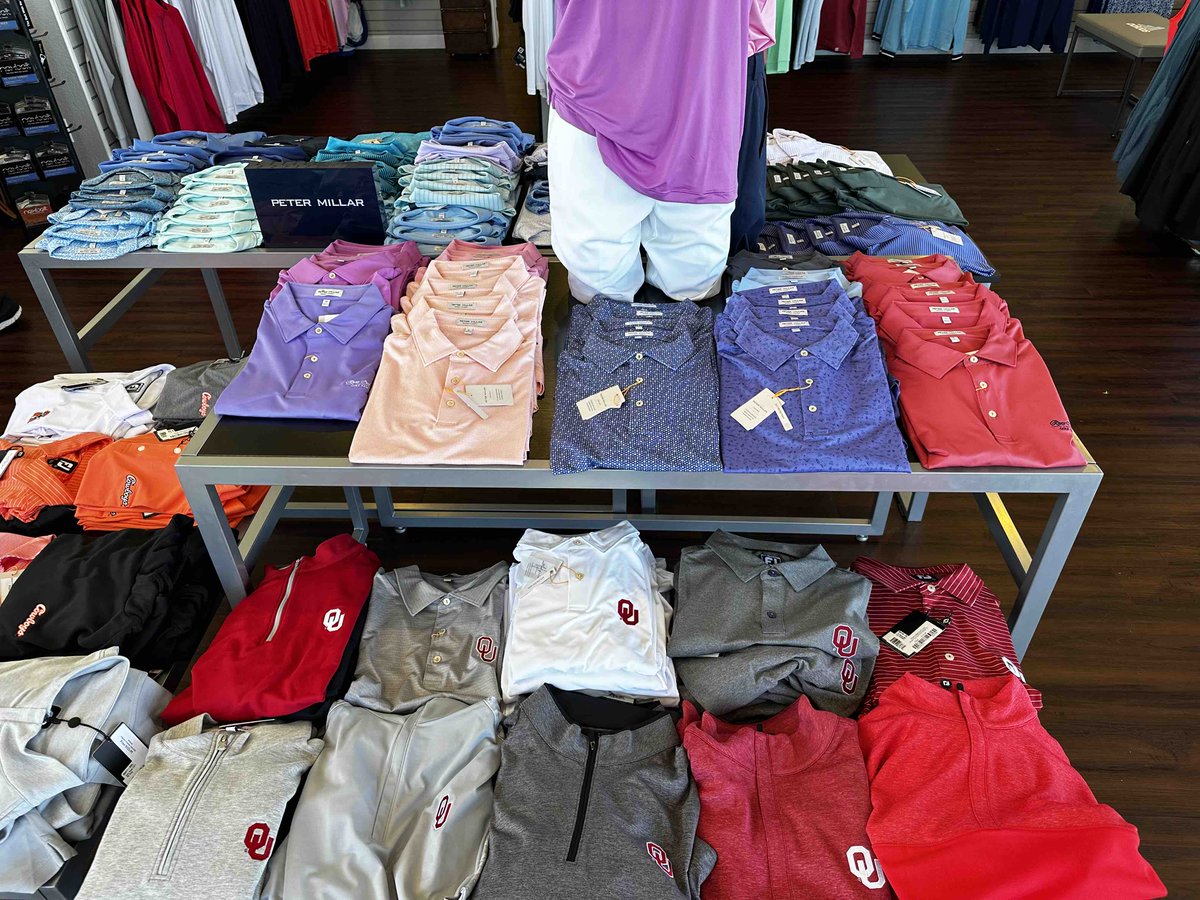 riveroaksedmond's tweet photo. Check out the latest Peter Millar polos - they’re not just stylish, but also incredibly comfortable. Don’t miss out on this fantastic opportunity to upgrade your wardrobe with high-quality polo shirts. Hurry before they’re all gone! #PeterMillar #PoloShirts #SaleRack https://t.co/CBwbBAS0ti