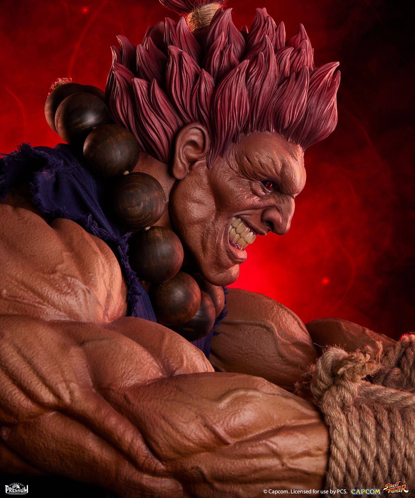 Akuma Street Fighter - Gold Exclusive Statue by PCS