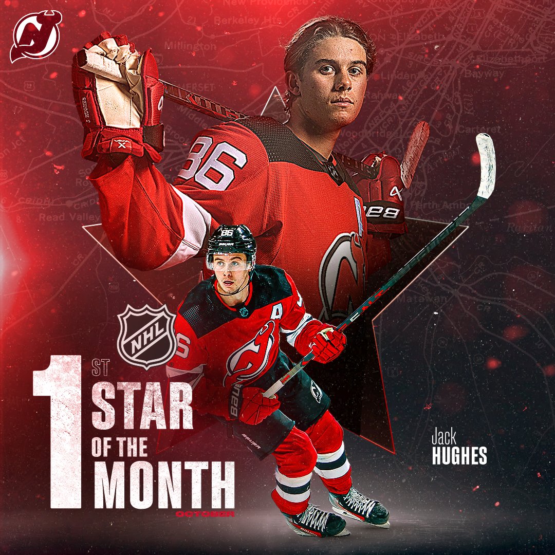 NJDevils's tweet photo. That’s our boy. That’s our star. 

📰: https://t.co/g6eGASquo2 https://t.co/Mf37Ym9LwN