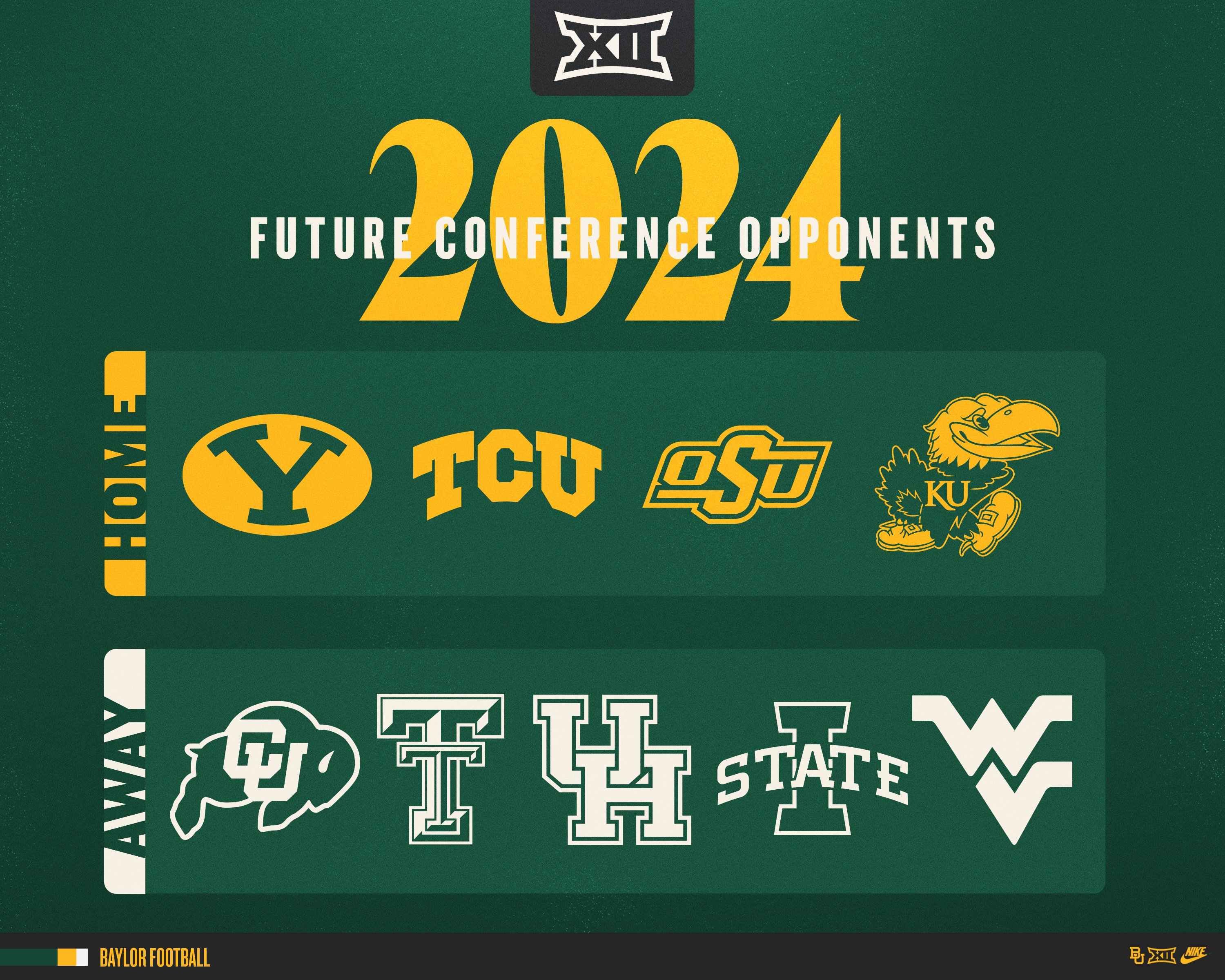 Baylor on sale football schedule
