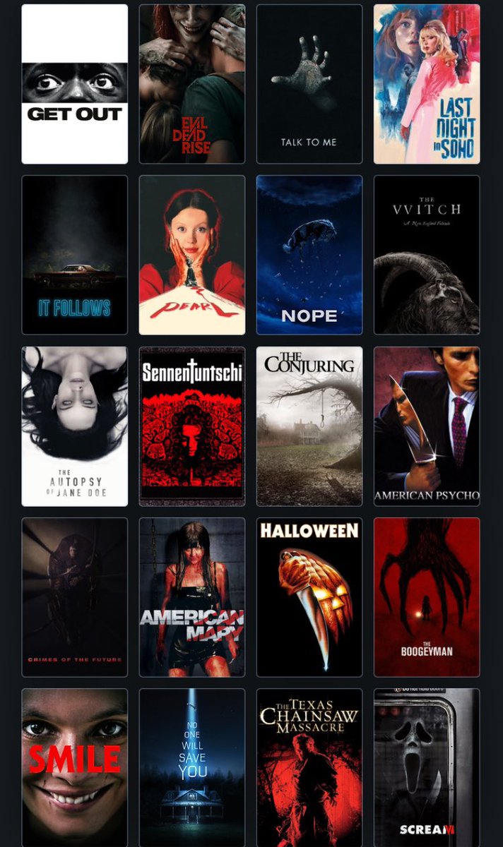 mosci's tweet image. Der #HorrorOctober ist durch und mit dem 27 Filme und die 1. Staffel von American Horror Story. 

Es war ein blutiges Fest! 

Das war der #Shocktober 🎃🔪🩸mit Mosci. 

Die Liste aller Filme im persönlichen Ranking. ➡️ boxd.it/pCBOY