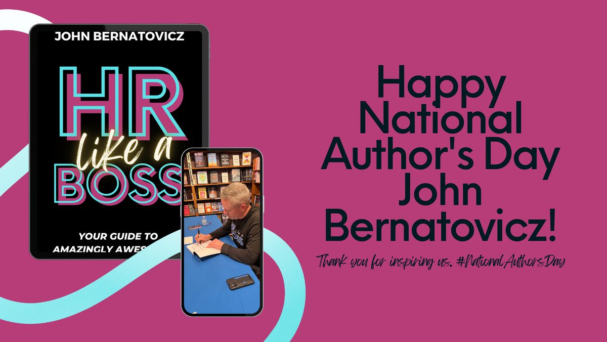 HRLikeABossJB (@hrlikeabossjb) on Twitter photo Published just in time to get in on #NationalAuthorsDay!
Congratulation to Willory founder and author of #HRLikeABoss <a href="/JohnBernatovicz/">John Bernatovicz</a>
After we're all done reading HR Like a Boss, what should we read next? Published just in time to get in on #NationalAuthorsDay!
Congratulation to Willory founder and author of #HRLikeABoss <a href="/JohnBernatovicz/">John Bernatovicz</a>
After we're all done reading HR Like a Boss, what should we read next?