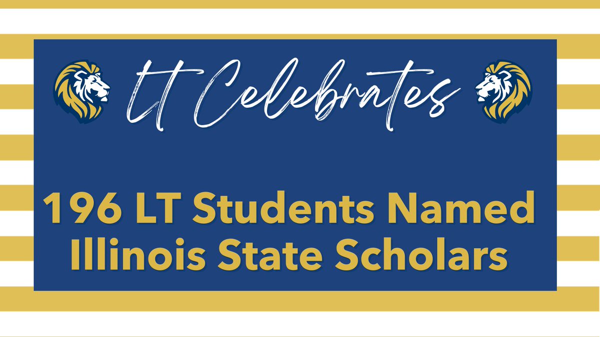 LTHS_D204's tweet photo. Illinois State Scholar Award is based on student's academic record (GPA/test scores if applicable). IL Student Assistance Commission determines eligibility &amp; recipients. About 10% of seniors in IL are recipients. Congrats to the following LTHS students:
https://t.co/Rg2G0pLPn2 https://t.co/QR6vSORE6V